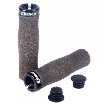 Грипсы велосипедные 4BIKE, 131 мм, черный, ARV000063