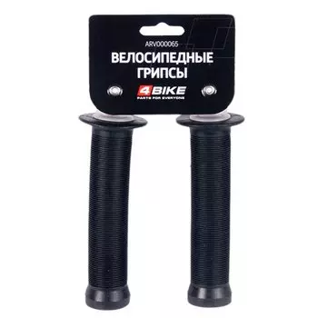Грипсы велосипедные 4BIKE, 147 мм, черный, ARV000065