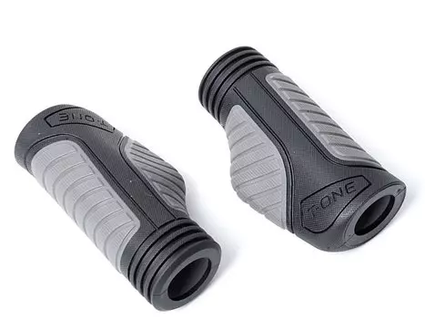 Грипсы велосипедные AUTHOR AGR Ergo 5, 90мм, резина+гель, эргономичные, 2-х компонентные, черно-серые, 8-33551033