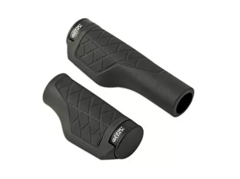 Грипсы велосипедные AUTHOR AGR Griplock R50, 130мм+90мм, резина, черные, 8-33452050