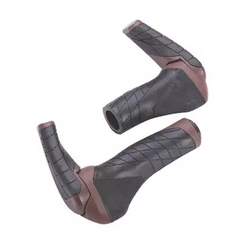Грипсы велосипедные BBB ErgoTechSet, 92mm/133mm, gripInterBar barends 85mm, черный/серый, BHG-88