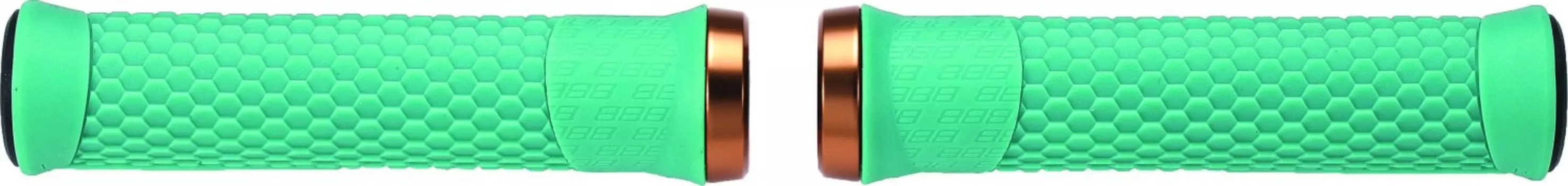 Грипсы велосипедные BBB Python, 142mm, mint / lockring copper мятный, BHG-95