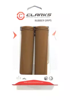 Грипсы велосипедные CLARK`S С98-130, резина, 130 мм, коричневый, 3-376