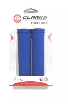 Грипсы велосипедные CLARK`S С98-130, резина, 130 мм, синий, 3-377