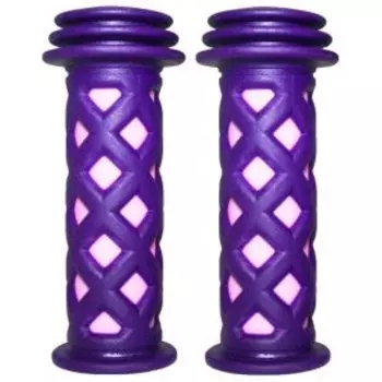 Грипсы велосипедные детские Vinca, резиновые, 105мм, индивидуальная упаковка, фиолетово-розовые, H-G 98 violet/pink
