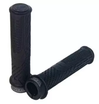 Грипсы велосипедные Enlee 1ST Gen, 130мм с закрытым торцом, с локрингом, чёрные, ARV000589