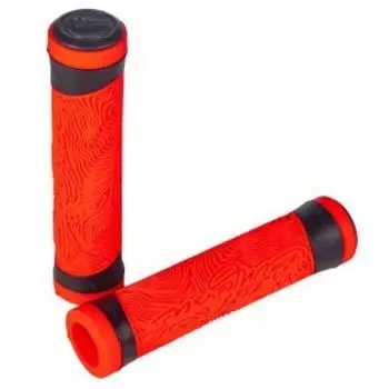 Грипсы велосипедные Enlee XR-10, 125 мм, с закрытым торцом, красные, ARV000475