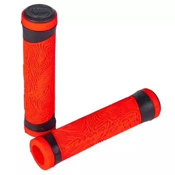 Грипсы велосипедные Enlee XR-10, 125 мм, с закрытым торцом, красные, ARV000475