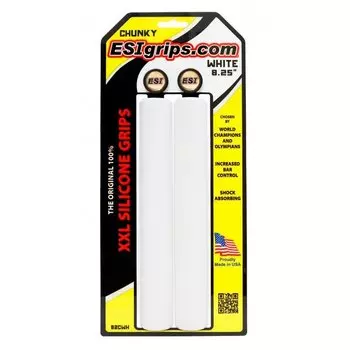 Грипсы велосипедные ESI Chunky XXL 8,25", White, 82CWH