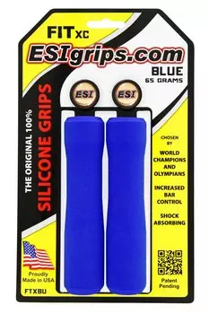 Грипсы велосипедные ESI Fit XC, синий, FTXBU
