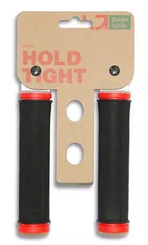 Грипсы велосипедные Green Cycle GGR-003, 130 мм, черно-красные