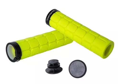 Грипсы велосипедные Green Cycle GGR-418, 130mm, желтые
