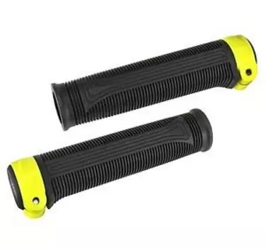 Грипсы велосипедные Hafny, резина, 123 мм, черный, HF-220