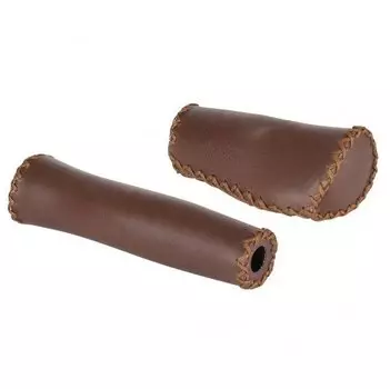 Грипсы велосипедные KELLYS HOLLANDGRIP, анатомические, 132/92мм, закрытый конец, коричневые, ZKE19717