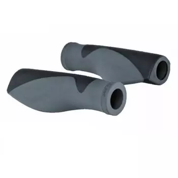 Грипсы велосипедные KELLYS KLS WAVE 2D, анатомические, длиной 92 мм, кратон, с заглушками, черные