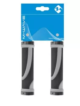 Грипсы велосипедные M-WAVE Cloud Slick Fix 2, 130 мм, с двойным фиксатором, 410401