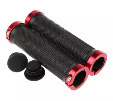 Грипсы велосипедные MEET GD21-608, комплект, 130мм, фиксаторы Al, индивидуальная упаковка, RNVGD2160801