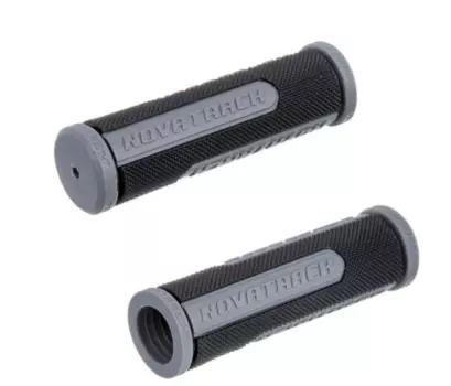 Грипсы велосипедные Novatrack, 110 мм, черно-серые, Х74038-5