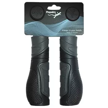 Грипсы велосипедные PROPALM, 130 мм, черный/серый, HY-368CH