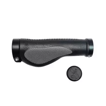 Грипсы велосипедные PROPALM, 138мм, серый-чёрный, с грипстопом, HY-1978EP3