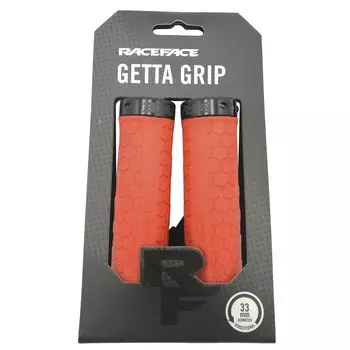 Грипсы велосипедные Race Face Getta Grips, 33mm, Red/Black, GP20GETTA33REDBLK