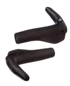 Грипсы велосипедные STG DC-G216, 143 мм, черные, с рогами, Х87800