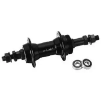 Втулка Vinca Sport, задняя, алюминий, 3/8"*14G*36H*135*170, на гайках, под трещотку, черный, GB 13R SB black 36H