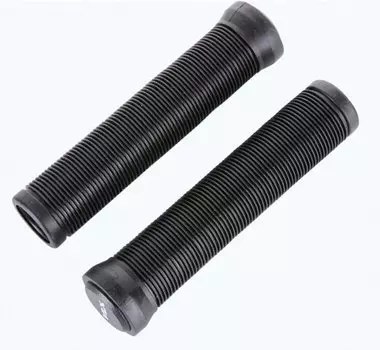 Грипсы велосипедные Tech Team Vision, комплект, 145мм, резина, с заглушками, индивидуальная упаковка, черный, HL-G121