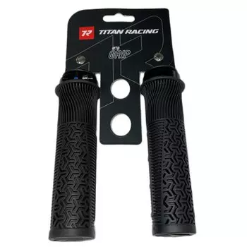 Грипсы велосипедные Titan Racing MTB Stealth Lock on, 130 mm, Black, 1840008012629