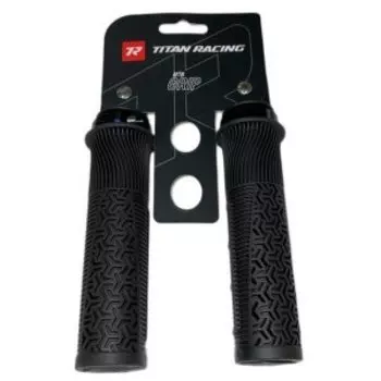 Грипсы велосипедные Titan Racing MTB Stealth Lock on, 130 mm, Black, 1840008012629