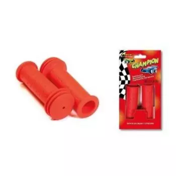 Грипсы велосипедные TRIX Champion, детские, 102 мм, резиновые, красные, GRTXG96CH