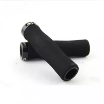 Грипсы велосипедные TRIX, полиуретан, 130 мм, фиксация на руле, торцевые заглушки, черные, HL-GR224