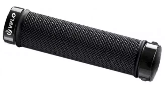 Грипсы велосипедные Velo, Anti-Slip, 130 мм, с хомутами, черные, Velo VLG-775 D2