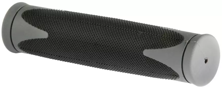 Грипсы велосипедные VELO VLG-185D2, 130 мм, кратон, чёрно-серые, 150010