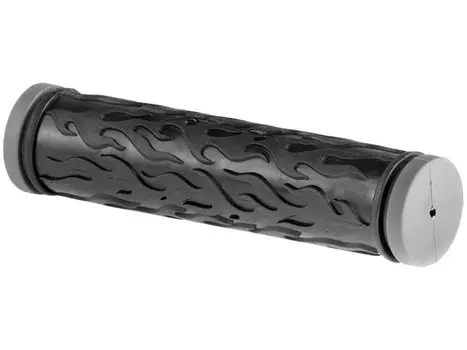 Грипсы велосипедные VELO VLG-386, 125мм, Kraton, чёрно-серые, VLG-386
