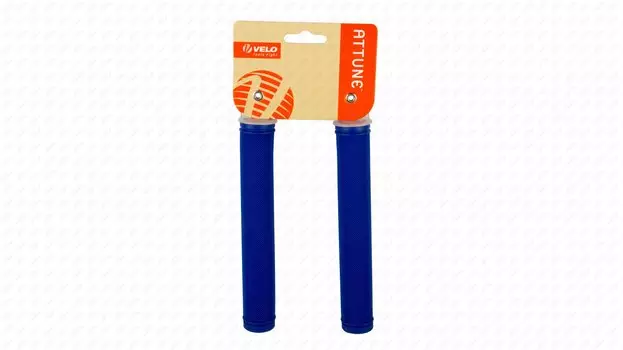 Грипсы велосипедные Velo VLG-520, closed end, 175 мм, синие, Velo VLG-520 blue