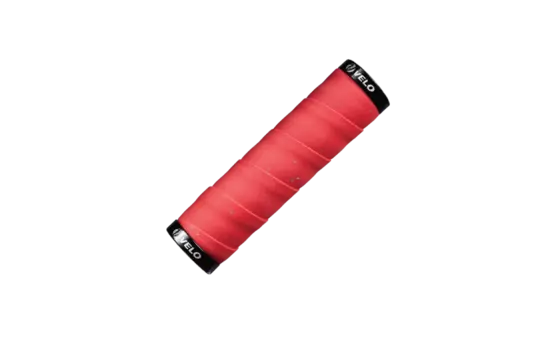 Грипсы велосипедные Velo VLG-852, резина, 130 мм, красные, Velo VLG-852-red