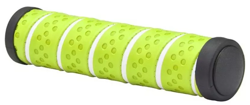 Грипсы велосипедные Velo VLG-893A, 125, без lock-on, зелено-белые, LU077558