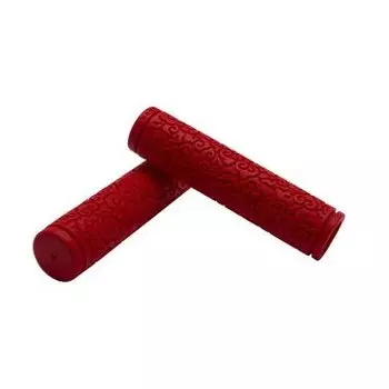 Грипсы велосипедные VELO VLG-992-1, закрытый конец, 140мм, красные, VLG-992-1