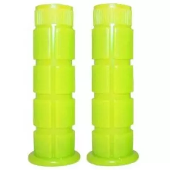 Грипсы велосипедные Vinca Sport, люминесцентные, 120мм, желтые, H-G 32 yellow