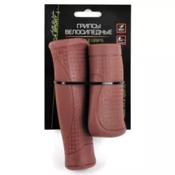 Грипсы велосипедные Vinca Sport, 125 мм, резиновые, коричневые, H-G 67 brown