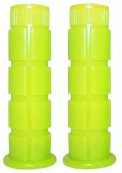 Грипсы велосипедные Vinca Sport, люминесцентные, 120мм, желтые, H-G 32 yellow