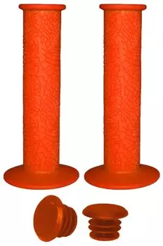 Грипсы велосипедные Vinca Sport, резиновые, 120 мм, индивидуальная упаковка Vinca Sport, оранжевые, H-G 60 orange