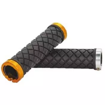 Грипсы велосипедные Vinca Sport, резиновые, 130 мм, 2 грипстопа, чёрные, SZ-167