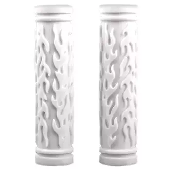 Грипсы велосипедные Vinca Sport, резиновые, 130 мм, белые, H-G 64 white