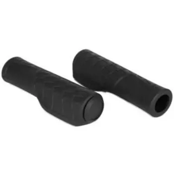 Грипсы велосипедные VP, резиновые, 130 мм, эргономические, с фиксаторами, черные, VPG-ER06A