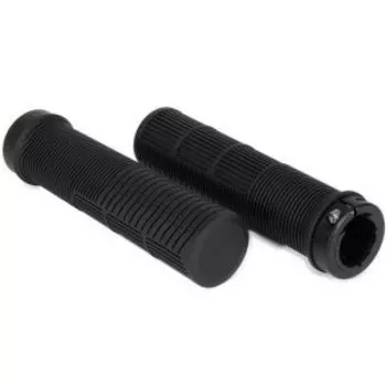 Грипсы велосипедные VP, силиконовые, 140мм, с фиксаторами, черные, VPG-127A