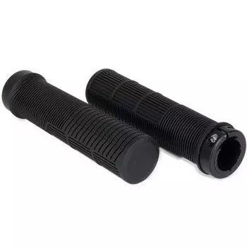 Грипсы велосипедные VP, силиконовые, 140мм, с фиксаторами, черные, VPG-127A