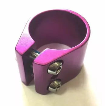 Хомут для руля SUB, для трюкового самоката, с 3-мя болтами, диаметр 35 мм, высота 34 мм, фиолетовый, 00-180191