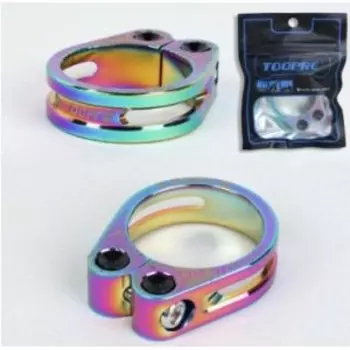 Хомут подседельного штыря TOOPRE под шестигранник, диаметр 34.9мм. цветной, 740732
